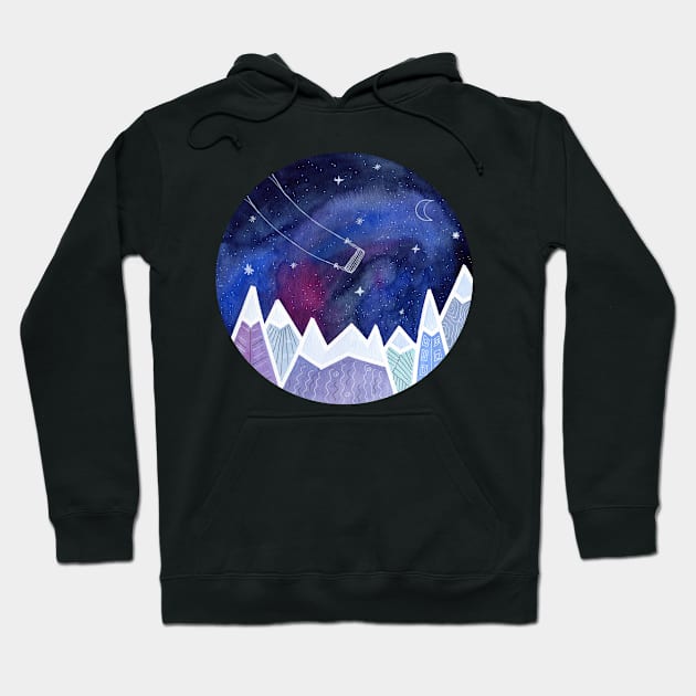 Playing in the Universe Hoodie by Sandraartist